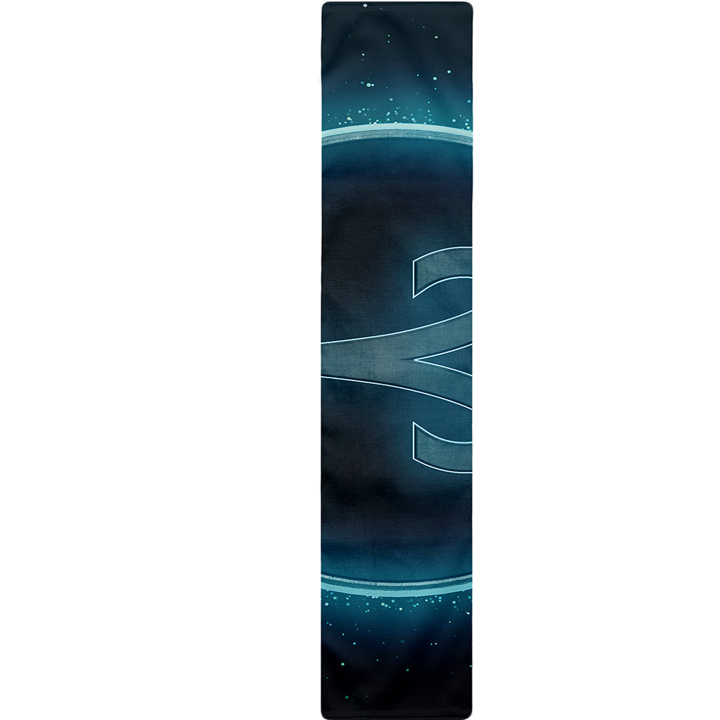 Blue Aries Zodiac Sign Print Table Runner