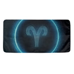 Blue Aries Zodiac Sign Print Towel