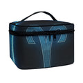 Blue Aries Zodiac Sign Print Travel Makeup Bag