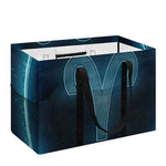 Blue Aries Zodiac Sign Print Utility Tote Bag