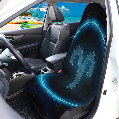 Blue Aries Zodiac Sign Print Waterproof Car Seat Cover