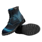 Blue Aries Zodiac Sign Print Work Boots