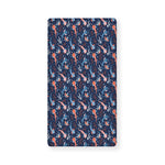 Blue Axolotl Pattern Print Baby Crib Sheet