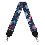Blue Axolotl Pattern Print Bag Strap