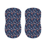 Blue Axolotl Pattern Print Bar Stool Covers