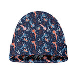 Blue Axolotl Pattern Print Beanie