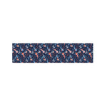 Blue Axolotl Pattern Print Bed Runner