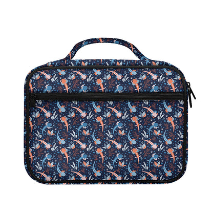 Blue Axolotl Pattern Print Briefcase Bible Bag