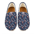 Blue Axolotl Pattern Print Casual Shoes