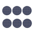 Blue Axolotl Pattern Print Coaster Set