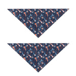 Blue Axolotl Pattern Print Dog Bandana