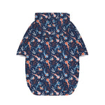 Blue Axolotl Pattern Print Dog Zip Up Hoodie