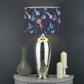 Blue Axolotl Pattern Print Drum Lamp Shade