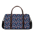 Blue Axolotl Pattern Print Duffel Bag