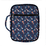 Blue Axolotl Pattern Print Front Pocket Bible Bag