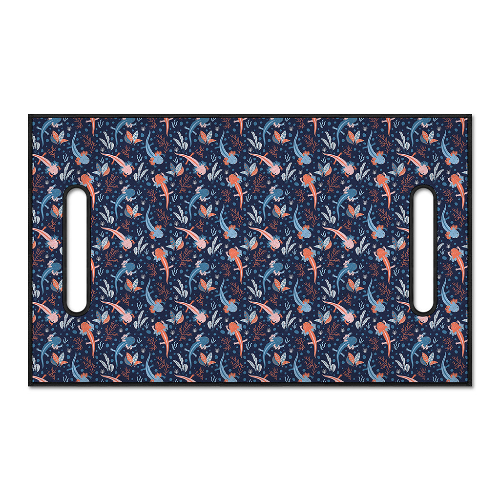 Blue Axolotl Pattern Print Golf Cart Seat Cover