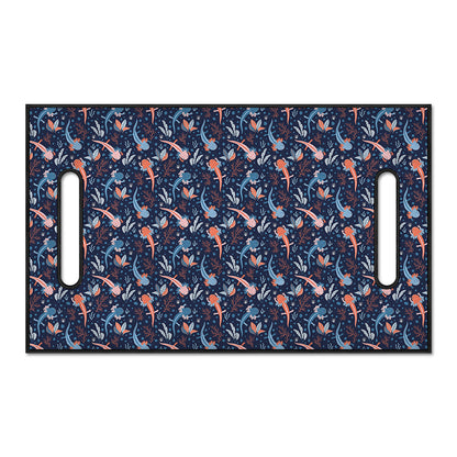 Blue Axolotl Pattern Print Golf Cart Seat Cover