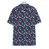 Blue Axolotl Pattern Print Hawaiian Shirt