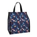 Blue Axolotl Pattern Print Insulated Lunch Tote