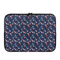 Blue Axolotl Pattern Print Laptop Sleeve