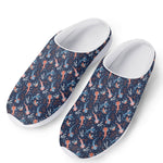 Blue Axolotl Pattern Print Mesh Casual Shoes