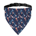 Blue Axolotl Pattern Print Over The Collar Dog Bandana