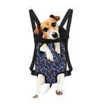 Blue Axolotl Pattern Print Pet Carrier Backpack