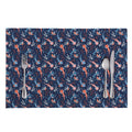 Blue Axolotl Pattern Print Placemat