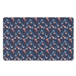 Blue Axolotl Pattern Print Polyester Doormat