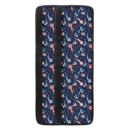 Blue Axolotl Pattern Print Refrigerator Handle Covers