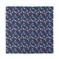 Blue Axolotl Pattern Print Silk Bandana