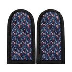 Blue Axolotl Pattern Print Skillet Handle Cover