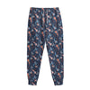 Blue Axolotl Pattern Print Sweatpants