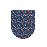 Blue Axolotl Pattern Print Toilet Lid Cover