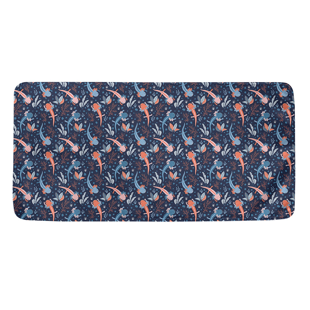 Blue Axolotl Pattern Print Towel