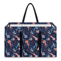 Blue Axolotl Pattern Print Utility Tote Bag