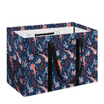 Blue Axolotl Pattern Print Utility Tote Bag