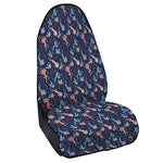 Blue Axolotl Pattern Print Waterproof Car Seat Cover