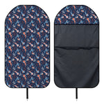 Blue Axolotl Pattern Print Waterproof Car Seat Cover