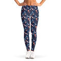 Blue Axolotl Pattern Print Women's Leggings