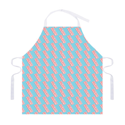 Blue Bacon Pattern Print Adjustable Apron