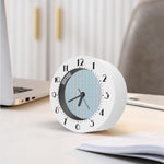 Blue Bacon Pattern Print Alarm Clock