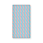 Blue Bacon Pattern Print Baby Crib Sheet