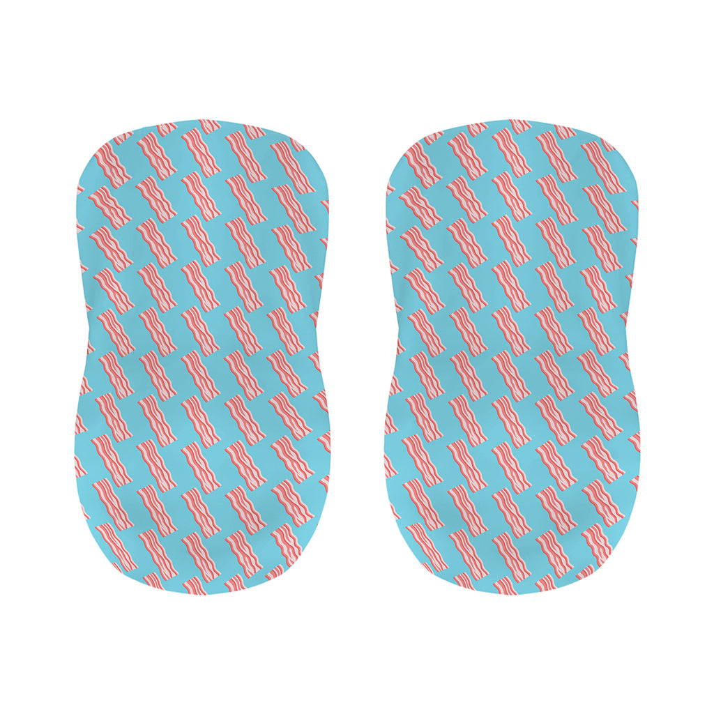 Blue Bacon Pattern Print Bar Stool Covers