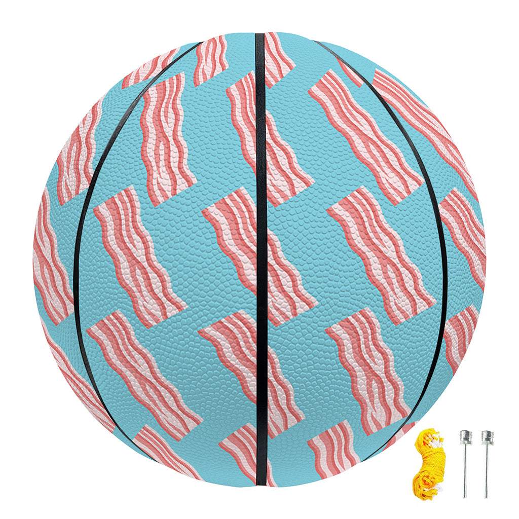 Blue Bacon Pattern Print Basketball