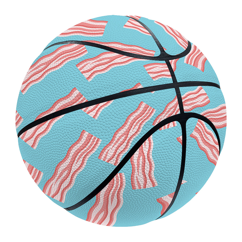 Blue Bacon Pattern Print Basketball