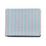 Blue Bacon Pattern Print Bifold Wallet