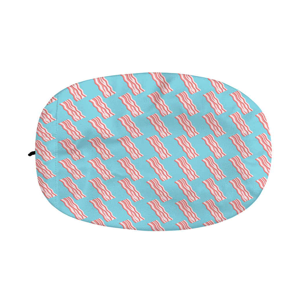 Blue Bacon Pattern Print Car Side Mirror Covers
