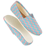 Blue Bacon Pattern Print Casual Shoes