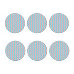 Blue Bacon Pattern Print Coaster Set